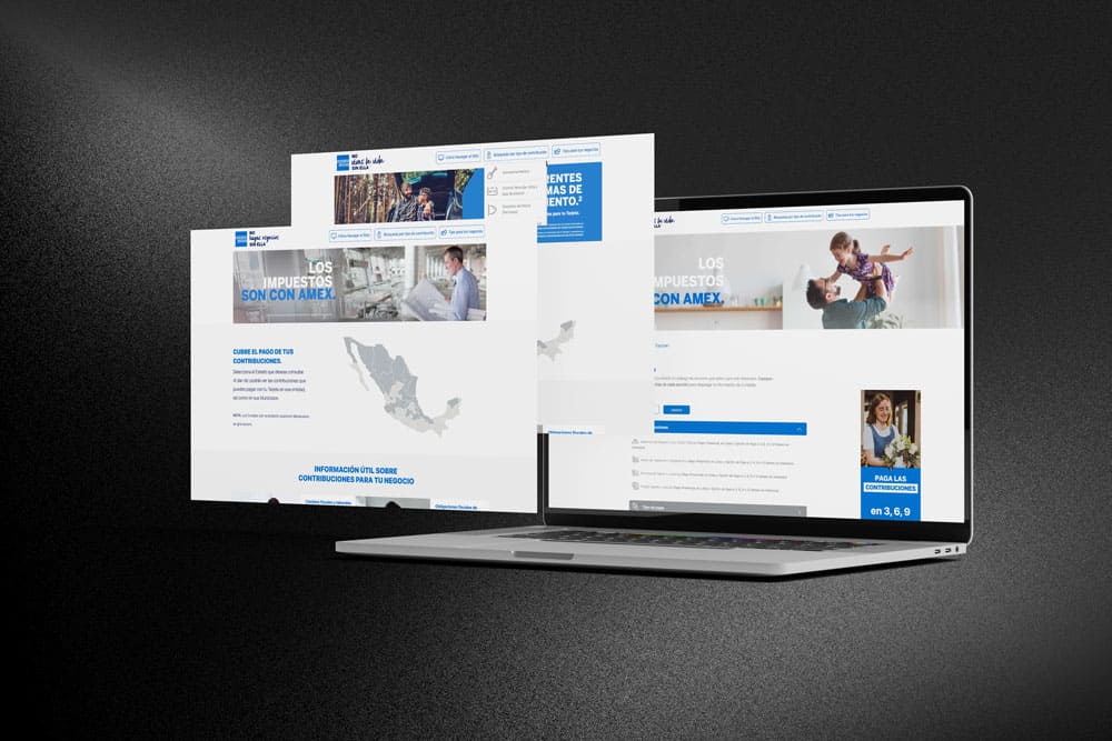 Micrositio Impuestos Amex imagen book